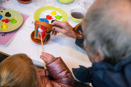 Bloempotjes beschilderen voor je vleeseter